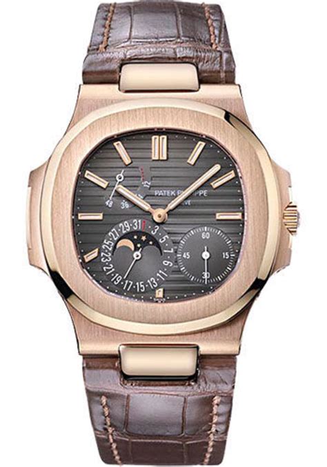 patek philippe watches nautilus mens rose gold 5712r-001|patek philippe moon phase.